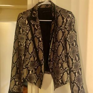 Snakeskin Print Blazer